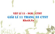 Giải Vật lí 11 trang 55 Chân trời Sáng tạo